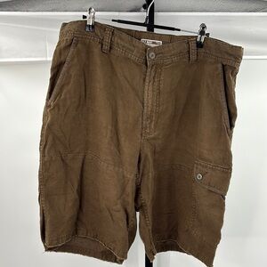 Old Navy Brown Cargo Linen‎ Shorts Size 38